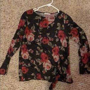 long sleeve floral shirt